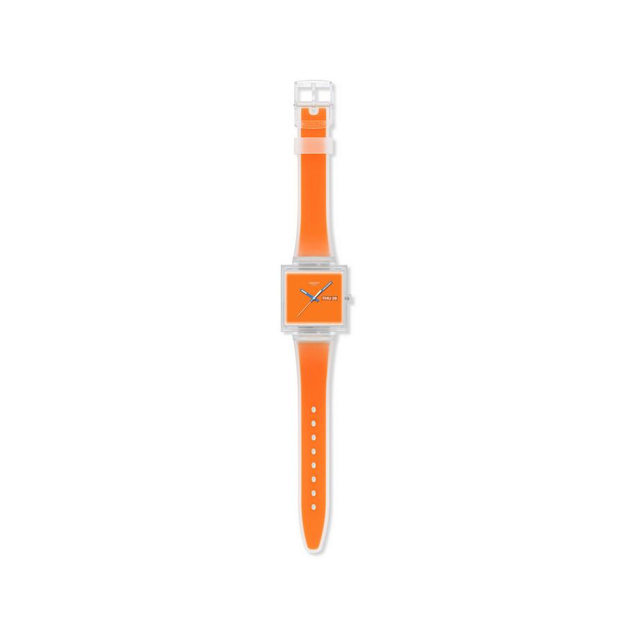 swatch WHAT IF...SEE THRU ORANGE? Horloge analogique 