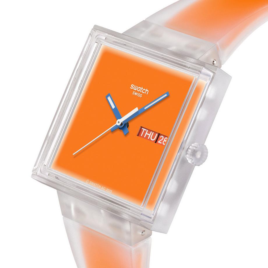 swatch WHAT IF...SEE THRU ORANGE? Horloge analogique 