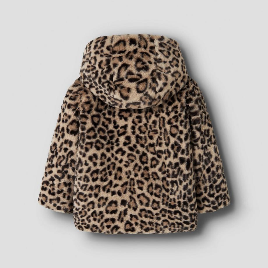 Name It Veste en fausse fourrure à capuche  