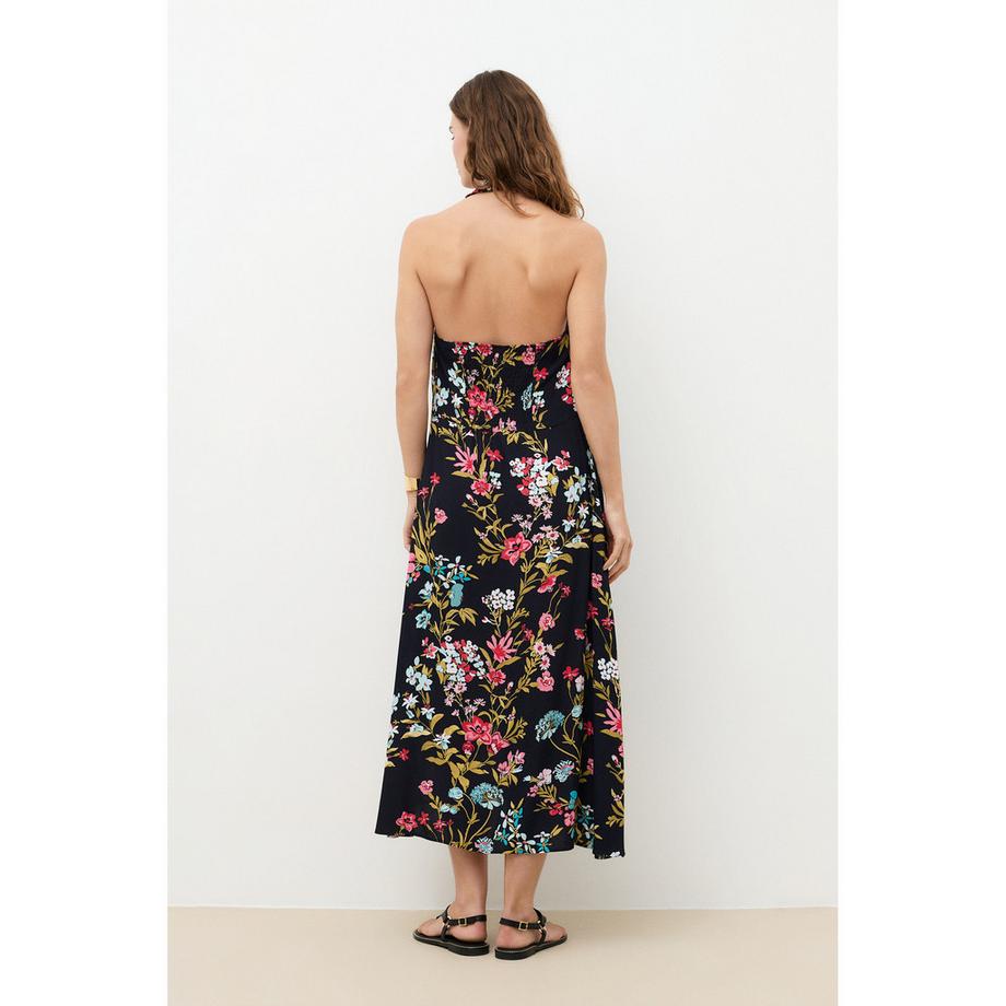 Caroll Abito Floreale con Scollo All'americana  