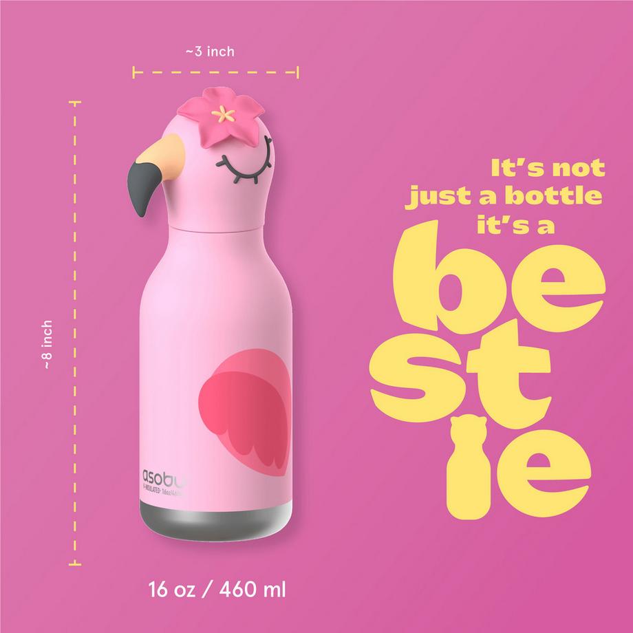 Asobu Isolierflasche Bestie Bottle Flamingo 