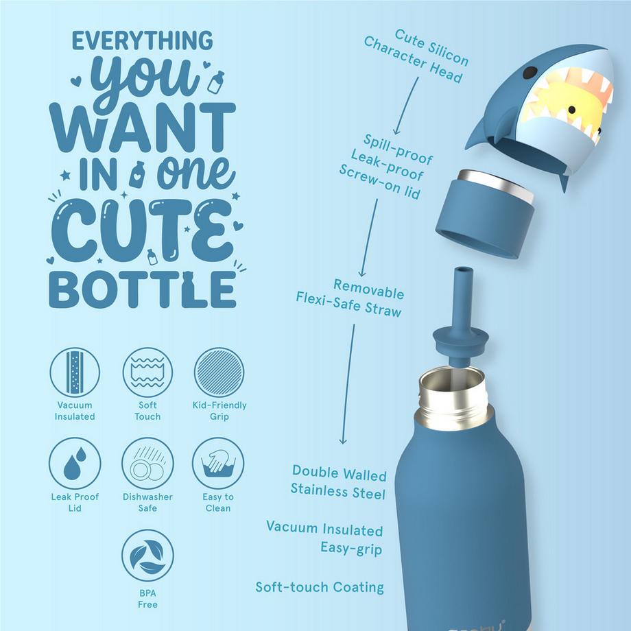 Asobu Isolierflasche Bestie Bottle Shark 