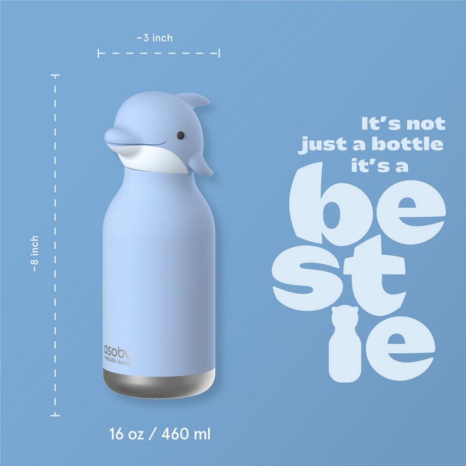 Asobu Isolierflasche Bestie Bottle Dolphin 