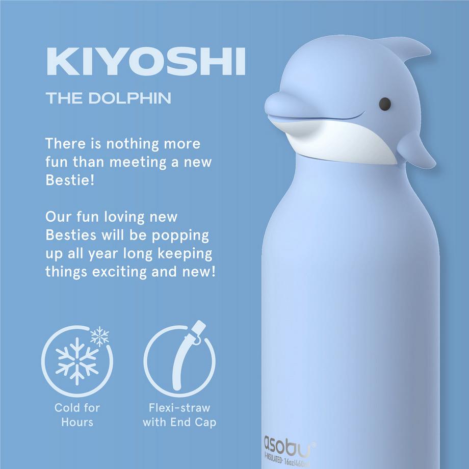 Asobu Isolierflasche Bestie Bottle Dolphin 