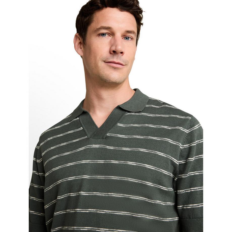 TOM TAILOR Polo Slim Fit Maniche Corte a Righe  