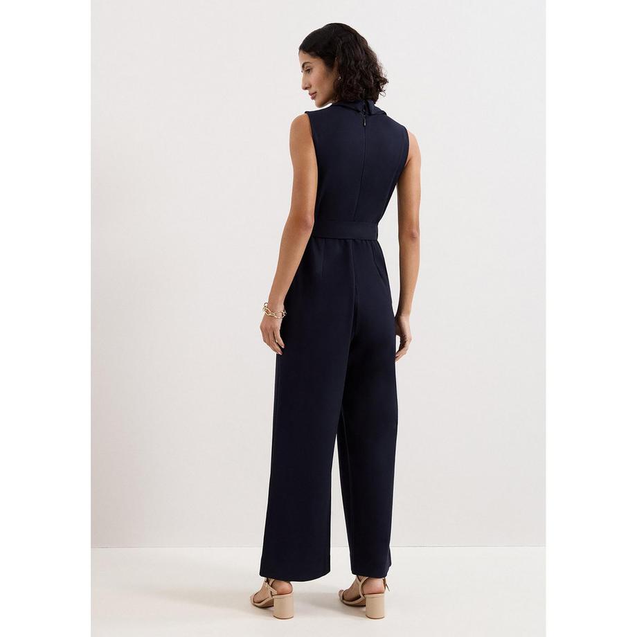Phase Eight Emry Tuta Senza Maniche con Scollo a Cascata e Cintura  