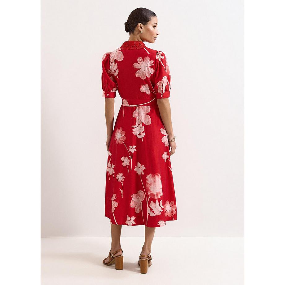 Phase Eight Delphine Abito Camicia Midi Stampa Floreale  
