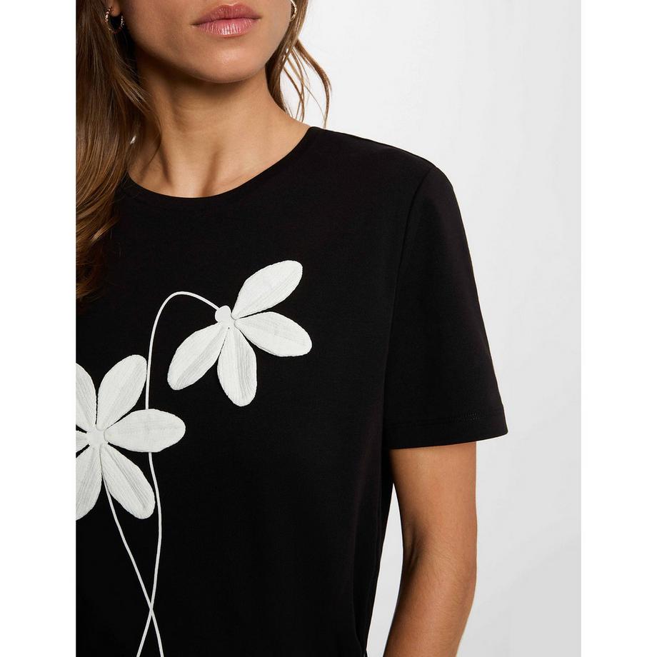 MORGAN T-Shirt avec Appliqué Floral  