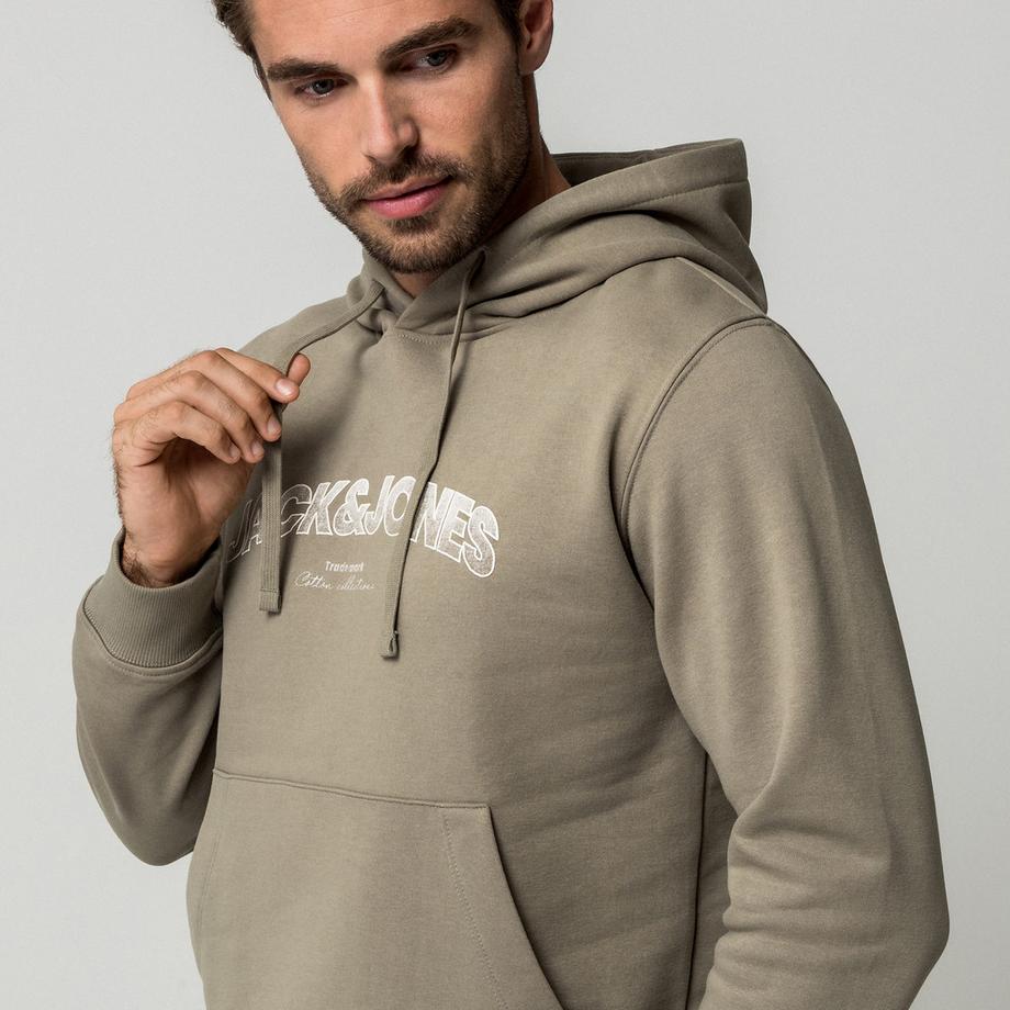 JACK & JONES Hoodie avec imprimé logo  