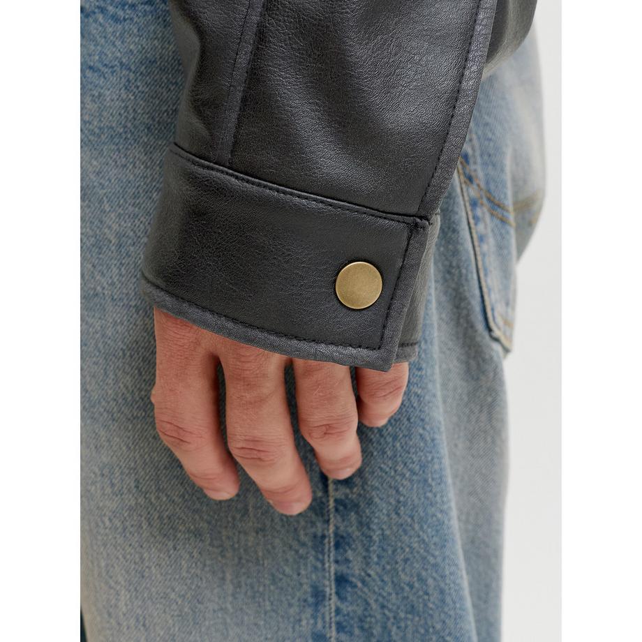 JACK & JONES Blouson nero con orlo elastico  