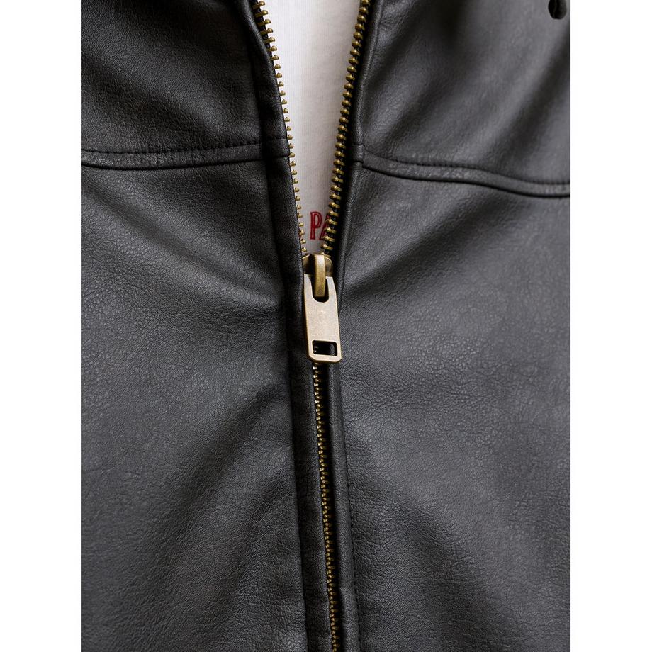 JACK & JONES Blouson nero con orlo elastico  
