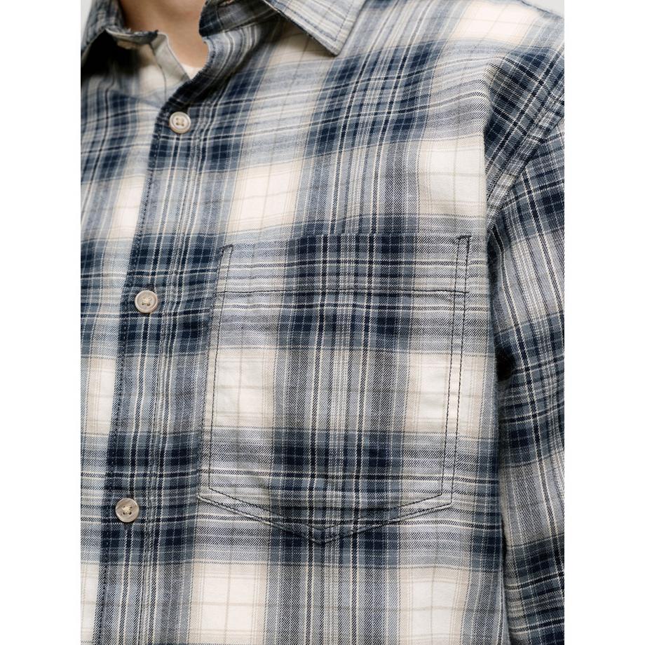 JACK & JONES Chemise à manches longues à carreaux  