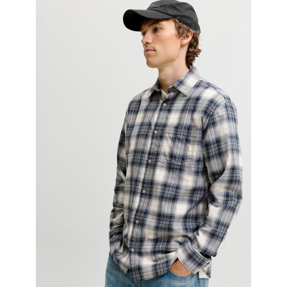 JACK & JONES Chemise à manches longues à carreaux  