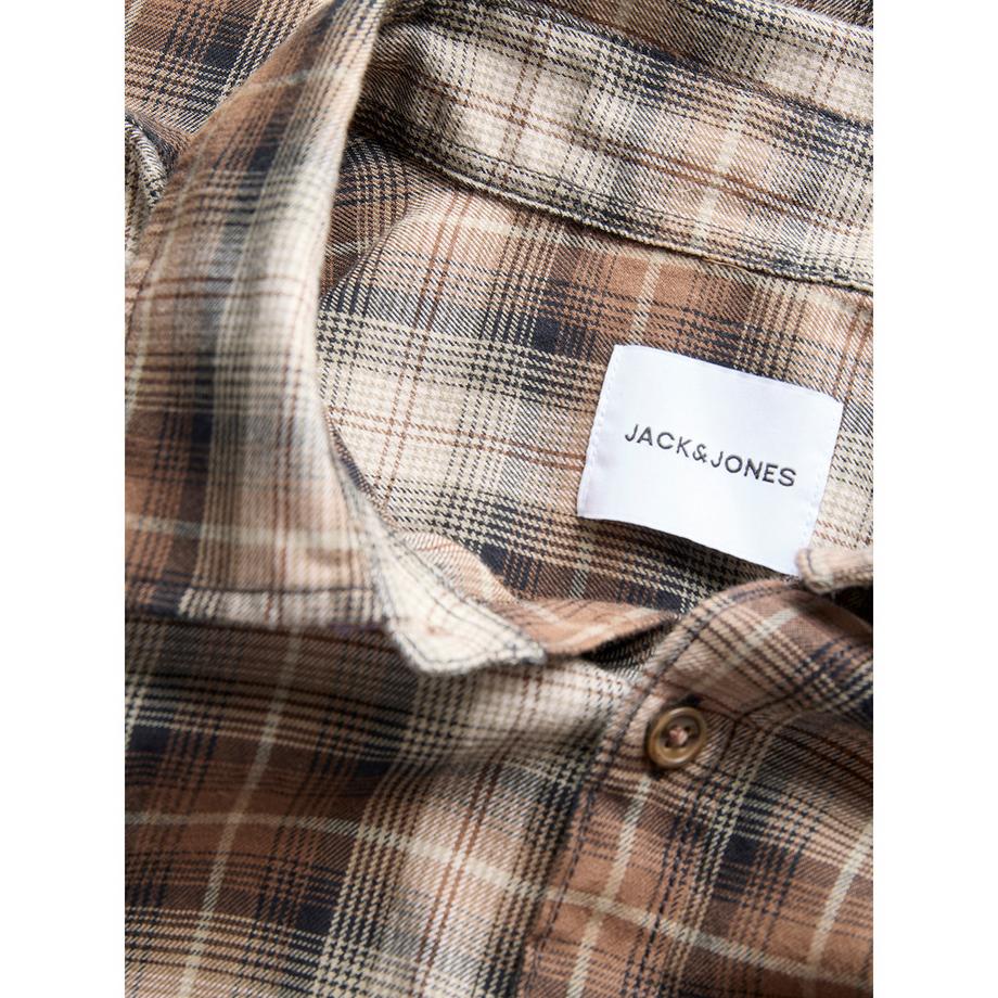 JACK & JONES Chemise à manches longues à carreaux  