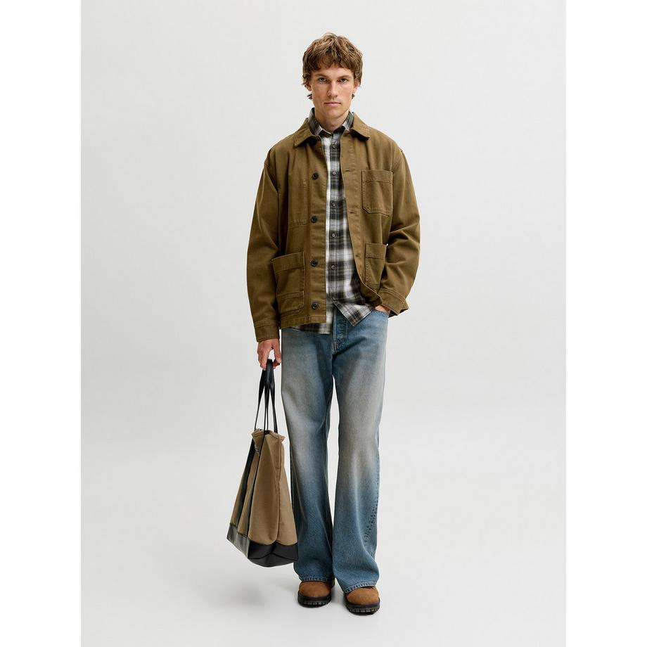 JACK & JONES Kariertes Langarmhemd  