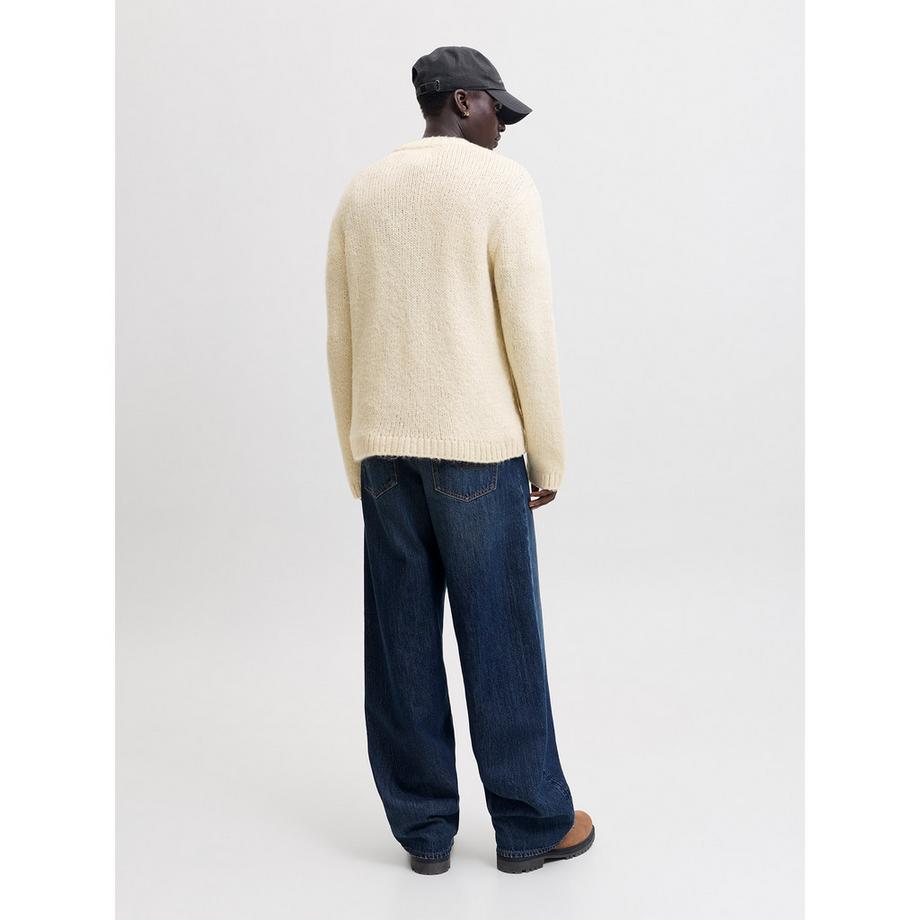JACK & JONES Pull-over tricoté côtelé surdimensionné  