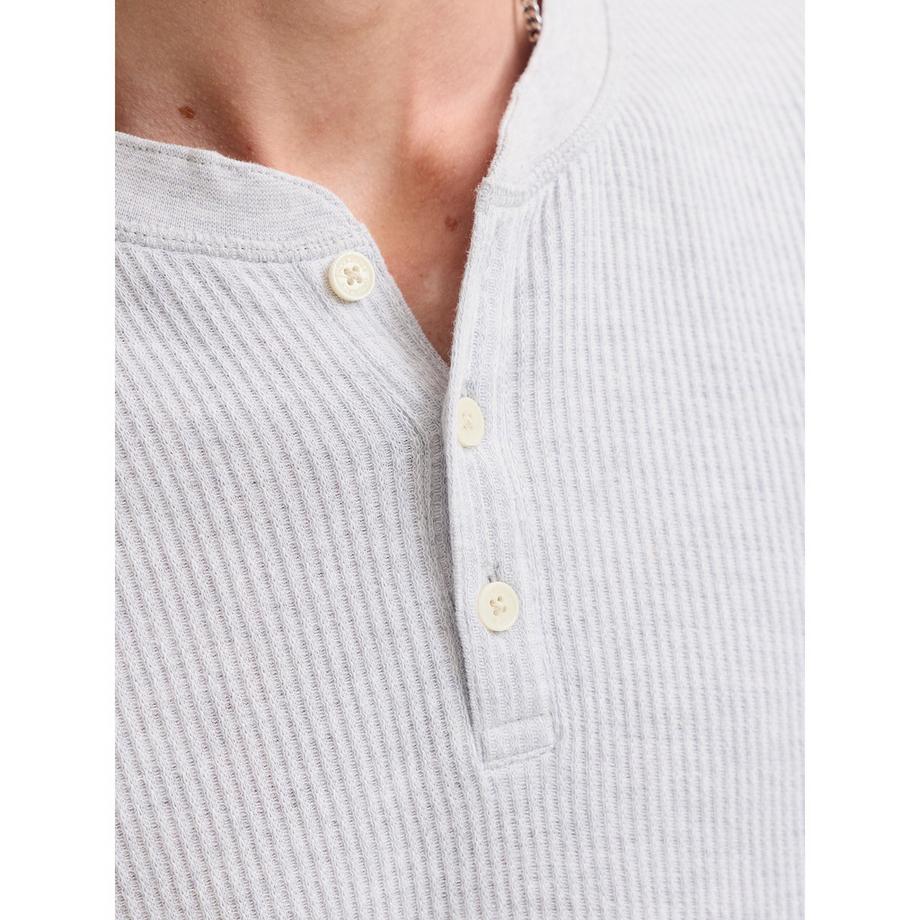 JACK & JONES T-shirt à manches longues Henley  