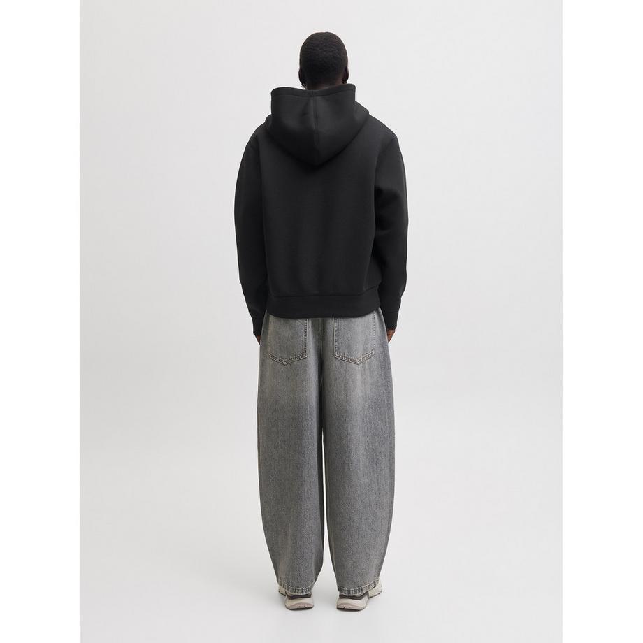 JACK & JONES Felpa con cappuccio chiusura lampo  