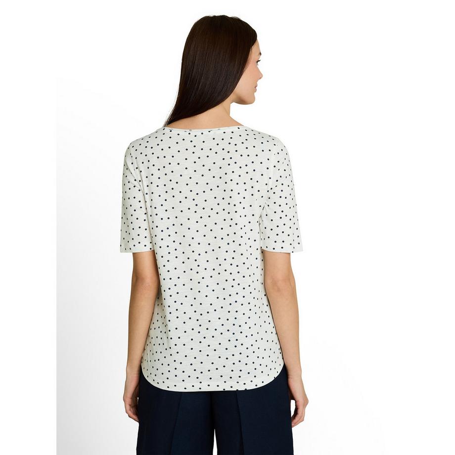 TOM TAILOR T-shirt à manches courtes à pois  