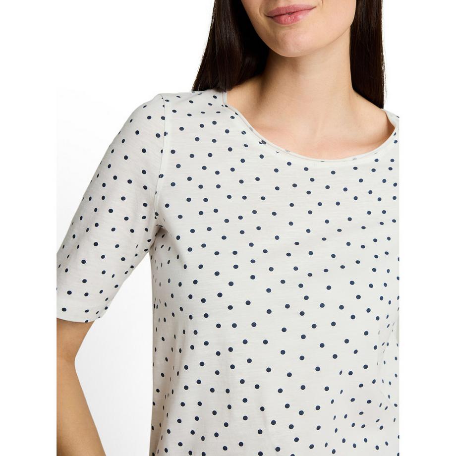 TOM TAILOR T-shirt à manches courtes à pois  
