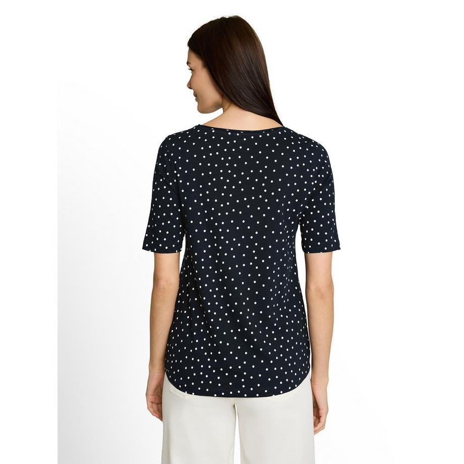TOM TAILOR Kurzarm T-Shirt mit Tupfenmuster  