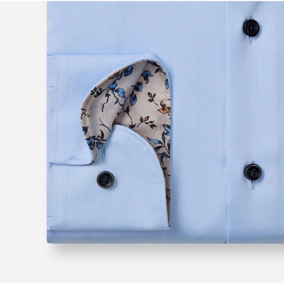 OLYMP Camicia taglio moderno con fodera floreale  