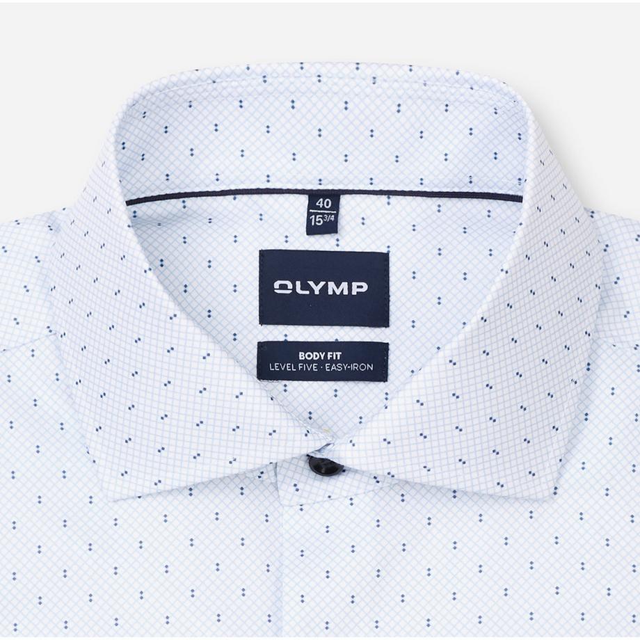 OLYMP Modern Fit Hemd mit Mikropunktmuster  