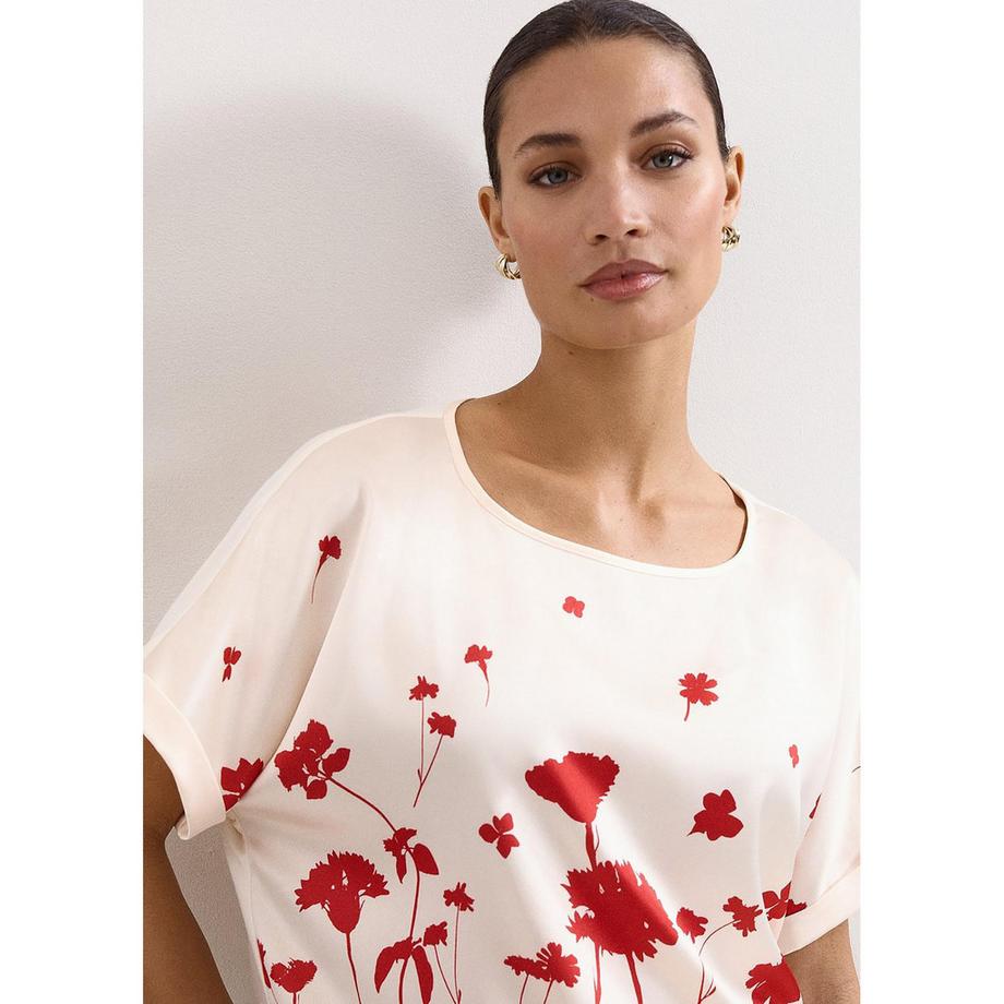 Phase Eight Marion Top à Manches Courtes Imprimé Floral  