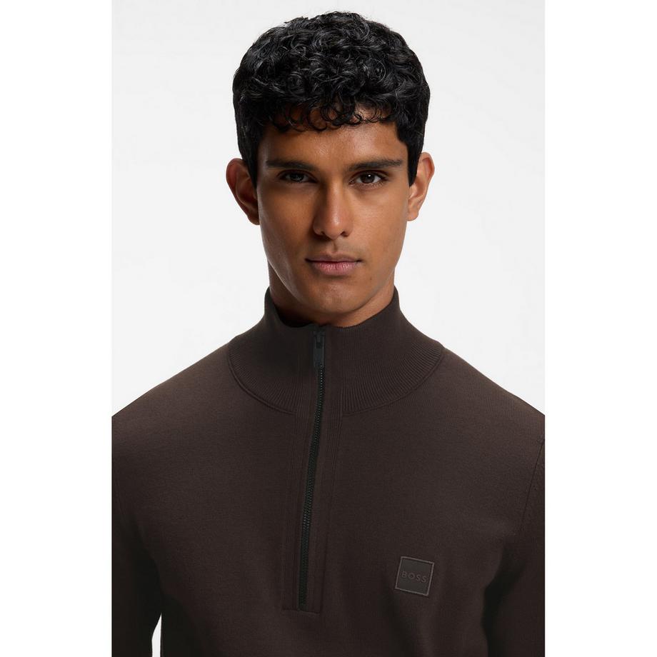 BOSS ORANGE Pull Troyer avec Half Zip  