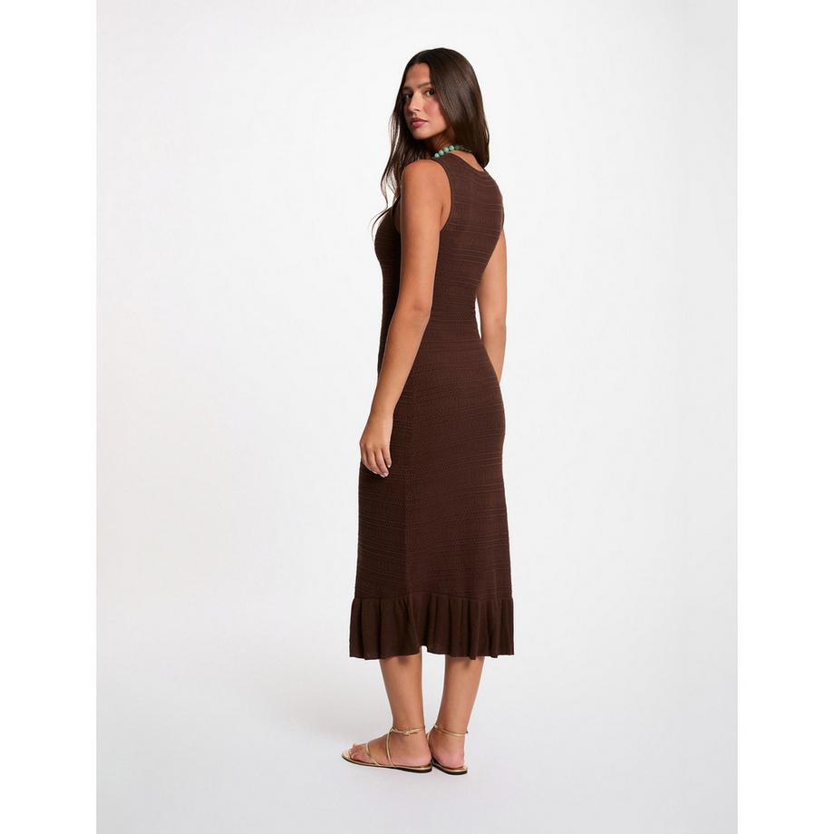 MORGAN Abito Midi in Maglia Senza Maniche  