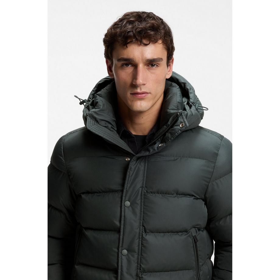 BOSS ORANGE Blouson avec capuche et fermeture à boutons  