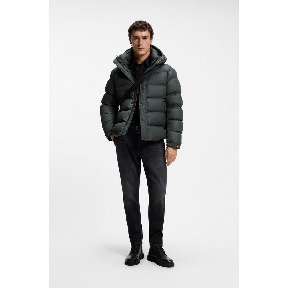 BOSS ORANGE Blouson avec capuche et fermeture à boutons  