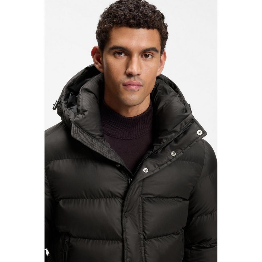 BOSS ORANGE Blouson avec capuche et fermeture à boutons  