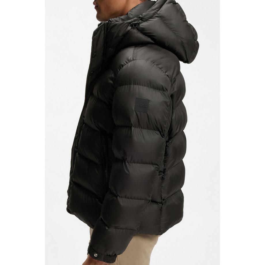 BOSS ORANGE Blouson avec capuche et fermeture à boutons  