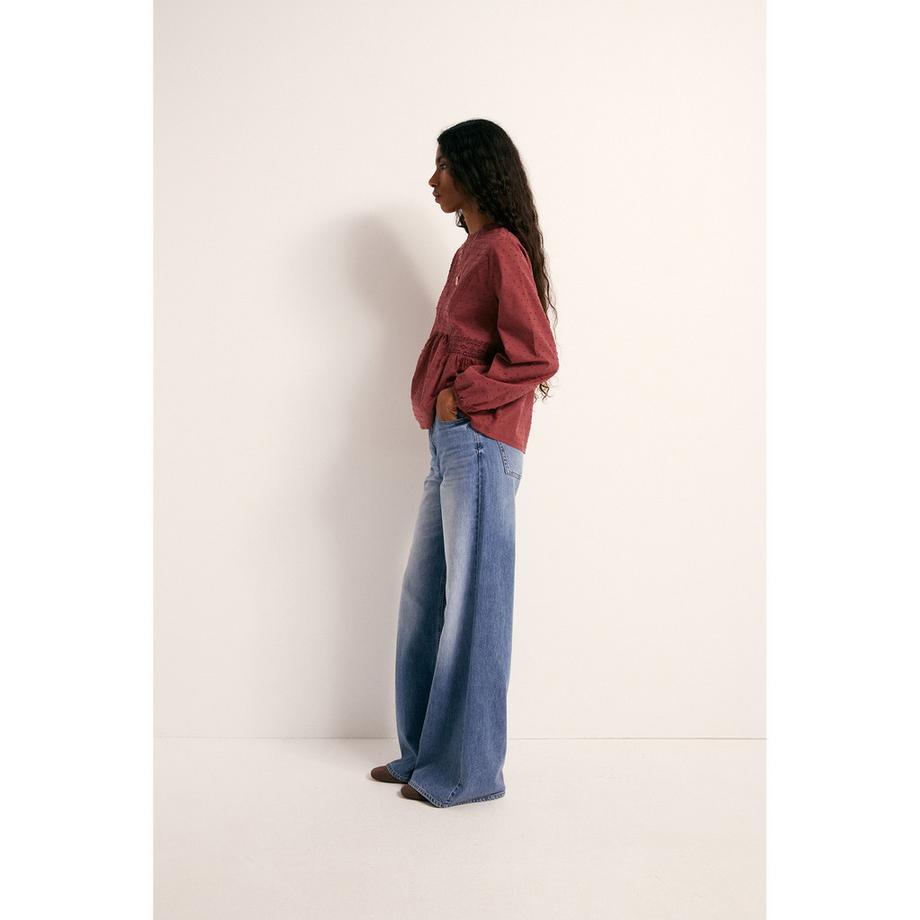 Sfera T-shirt à manches longues avec détails brodés  