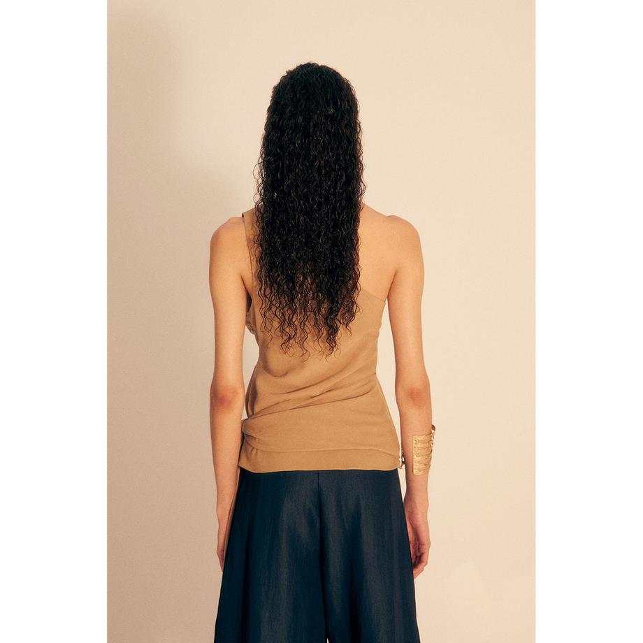 Sfera Ein-Schulter-Wrap-Top  
