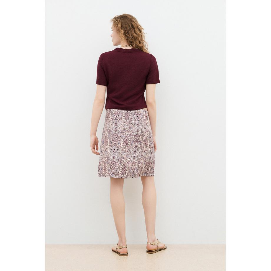 Caroll T-shirt à manches courtes et boutonnage  