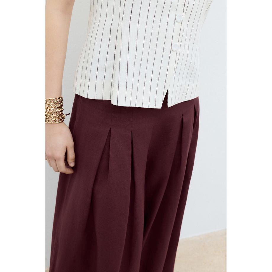 Caroll Pantalon Plissé Large  