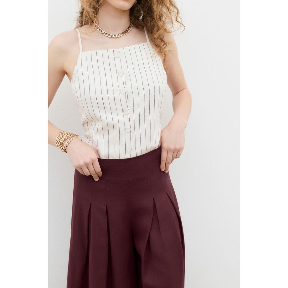 Caroll Pantalon Plissé Large  