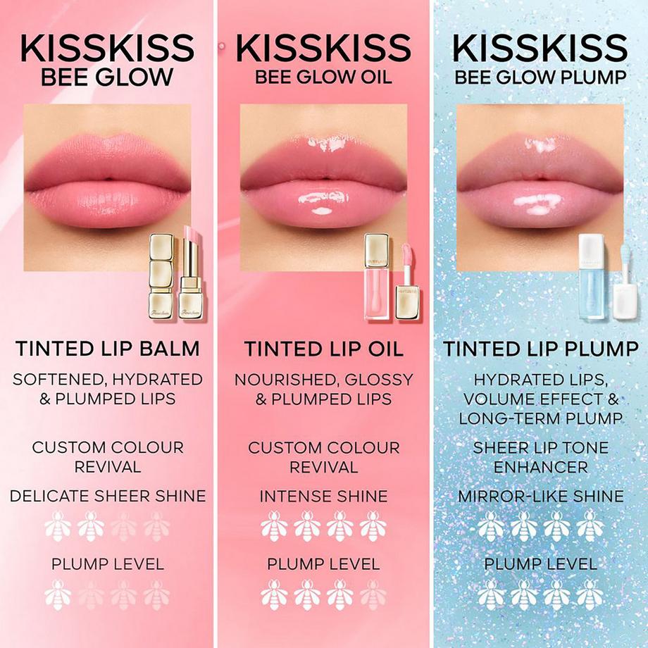 Guerlain  KissKiss Bee Glow Oil Olio labbra colorato al miele 92% di origine naturale 