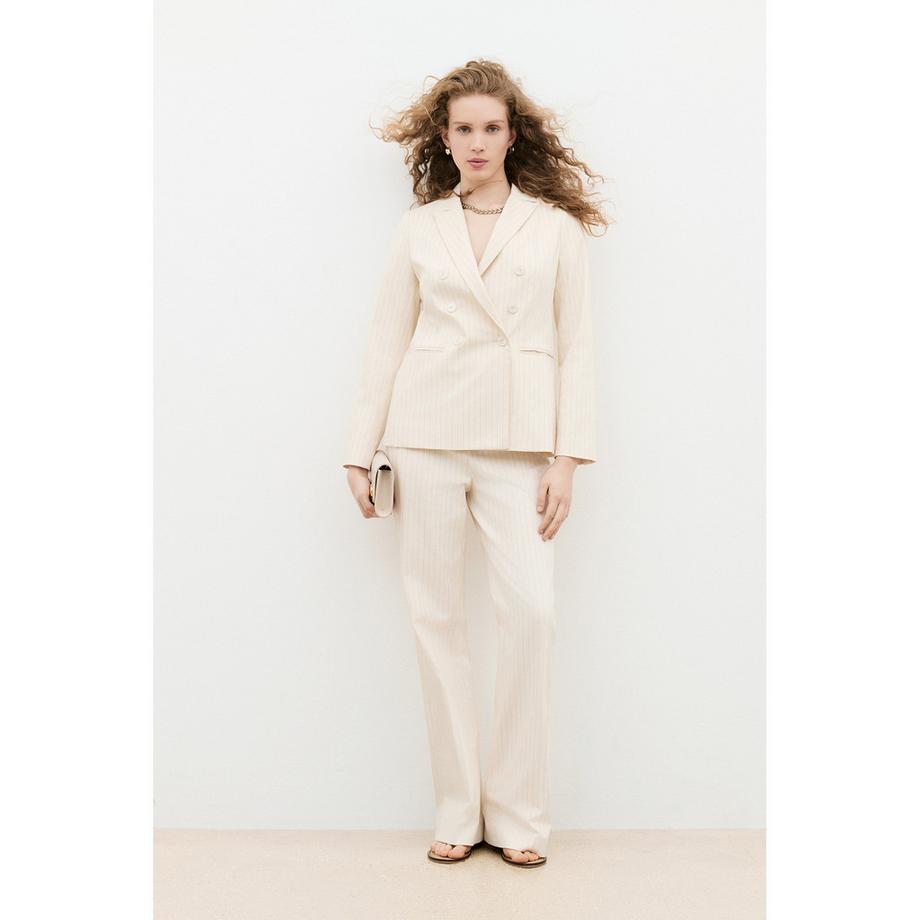Caroll Pantaloni a gamba larga a righe  
