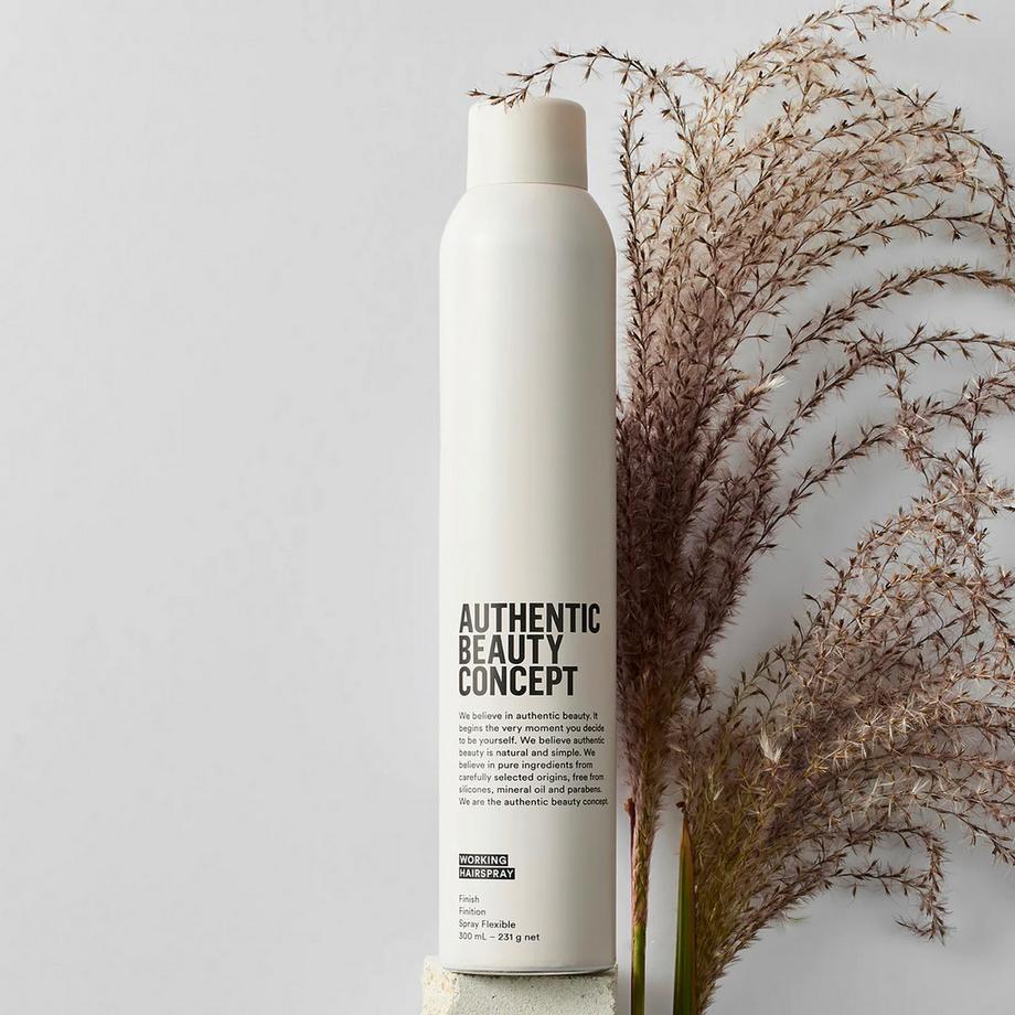 Authentic Beauty Concept  Working Hairspray - Laque cheveux ultra-fine tenue flexible & finition modulable 