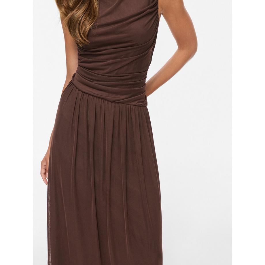 VILA VISAYA Ärmelloses Falten-Maxikleid  