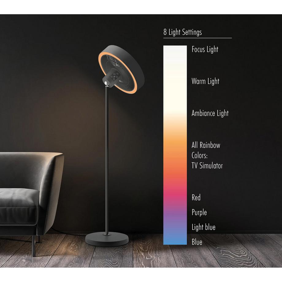Trisa Standventilator "Ambiance" mit Lichtfunktion Ambiance 9358 