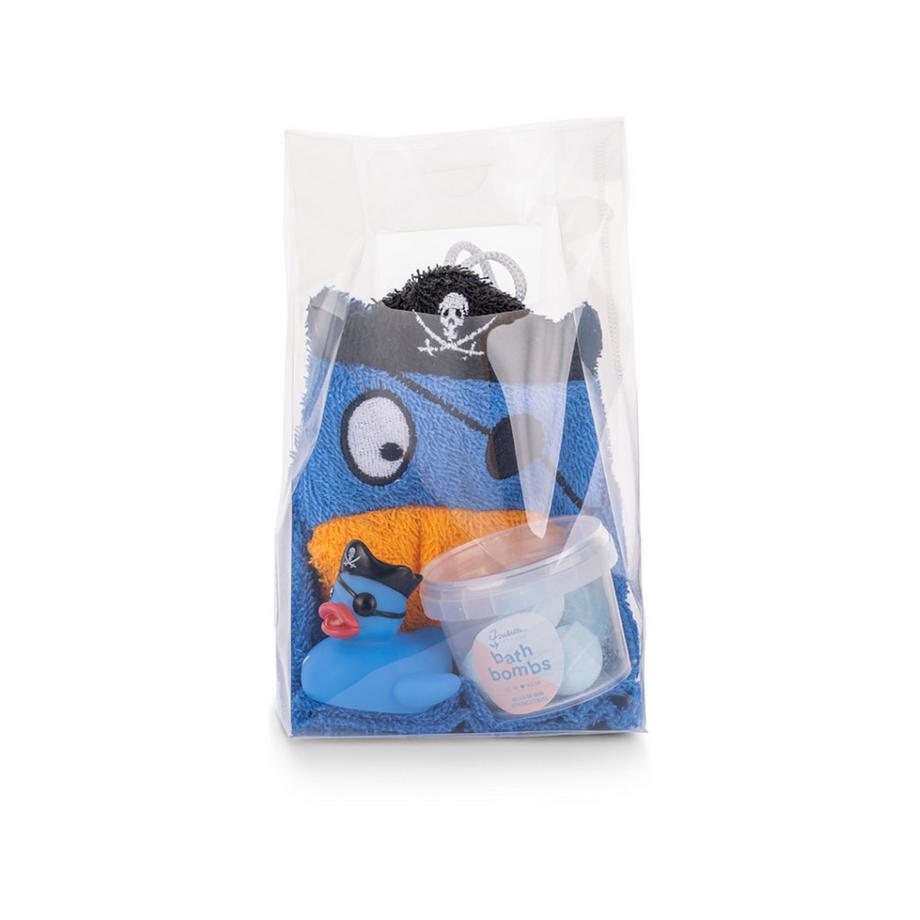 Geschenkset Pirat - Waschhandschuh, Badeente Und Badekugeln