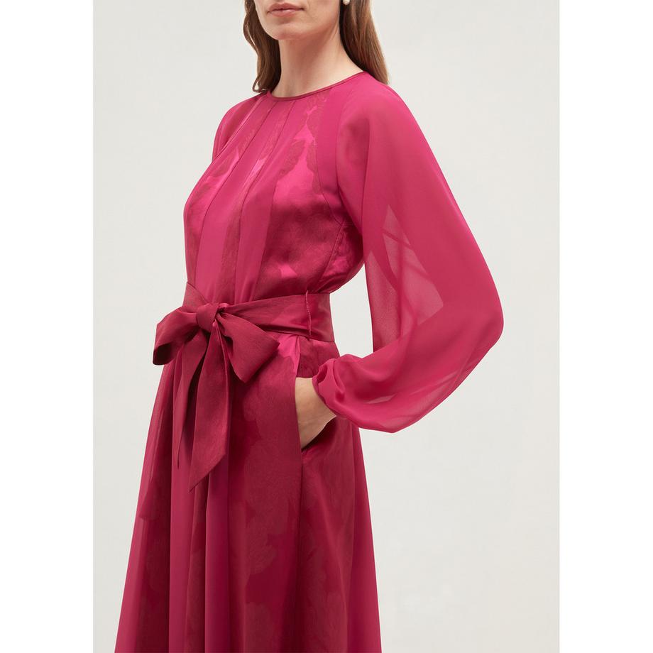 HOBBS Robe mi-longue à manches longues Loren  