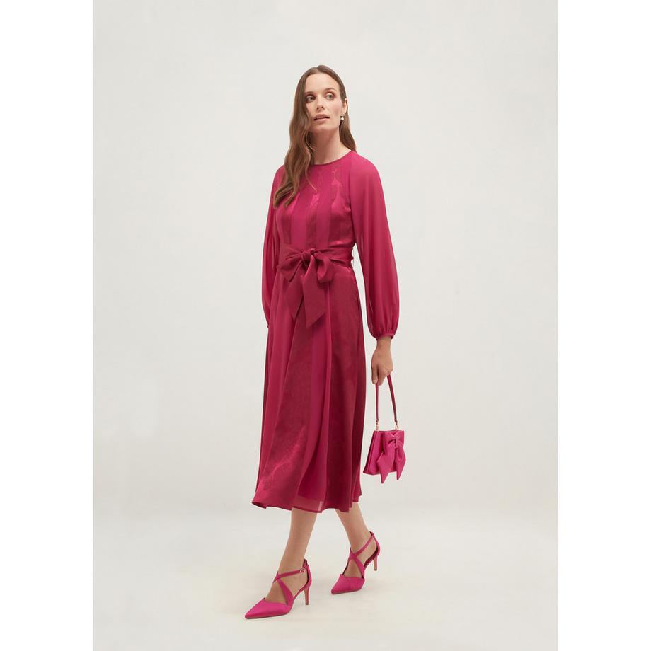 HOBBS Robe mi-longue à manches longues Loren  