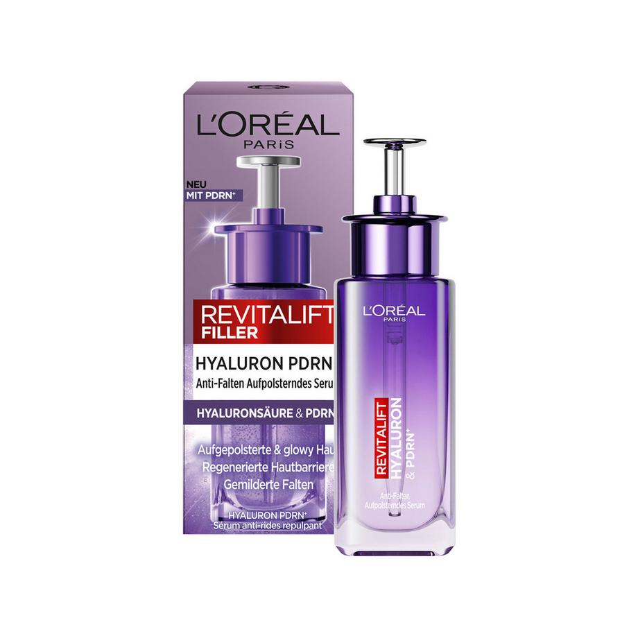 L'Oréal Paris  Revitalift Filler Hyaluron PDRN+ sérum repulpant, peau repulpée et éclatante 30 ml 