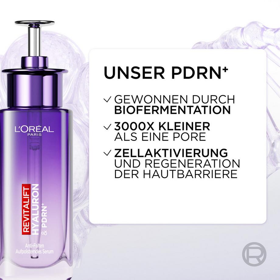 L'Oréal Paris  Revitalift Filler Hyaluron PDRN+ sérum repulpant, peau repulpée et éclatante 30 ml 