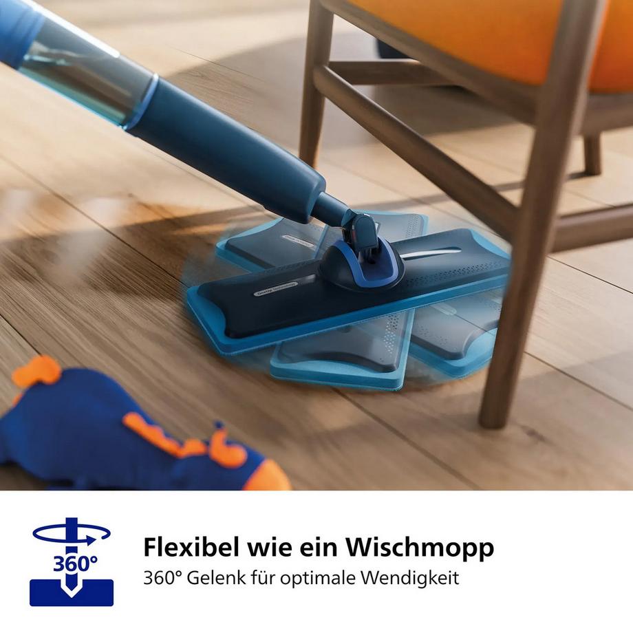 PHILIPS Lavapavimenti a frange 5000 Series, inkl. 1 Pad / 40 ml Reiniger 